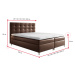 Expedo Čalúnená posteľ boxspring MARIANA + topper, 120x200, madryt 920