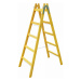 Rebrík drevený - dvojdielny 4 priečky