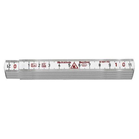 Laminátový skladací meter Hultafors 1m biely (10 lamiel)