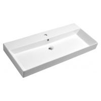 SAPHO - KARE 100 keramické umývadlo nábytkové 98x46cm, biela 17100