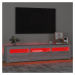 vidaXL TV skrinka s LED svetlami sivý dub sonoma 180x35x40 cm