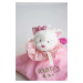 Plyšová mačička na maznanie Attrape-Rêves Doudou et Compagnie ružová 20 cm v darčekovom balení o