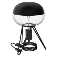 Calex Tripod stolová lampa, čierna