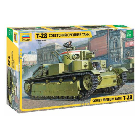 Model Kit tank 3694 - T-28 Heavy Tank (1:35) Zvezda