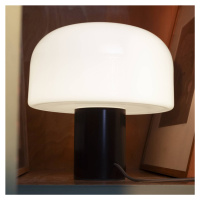 FLOS Bellhop Glass T stolová lampa, čokoládovo hnedá, výška 34 cm