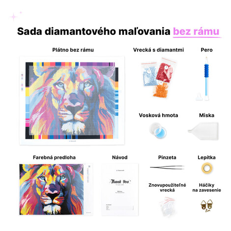 Diamantové maľovanie - ŽIARIACI VLK VO VESMÍRE Rámovanie: bez rámu a bez vypnutia plátna, Rozmer