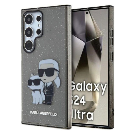 Original faceplate case KARL LAGERFELD KLHCS24LHNKCTGK for SASMSUNG S24 Ultra (IML GLIT NFT K&C)