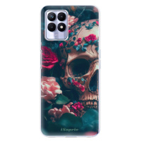 Odolné silikónové puzdro iSaprio - Skull in Roses - Realme 8i