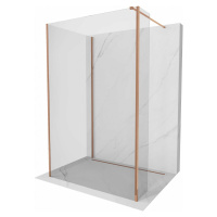 MEXEN/S - Kyoto Sprchová zástena WALK-IN 125 x 80 x 30 cm, transparent, ružové zlato 800-125-080