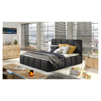 ELTAP POSTEL EDVIGE + DREVENY KARKAS + PLYNOVY ZDVIHAC + KONTAJNER 140X200, SOFT 11, BLACK, 2267