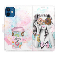 Flipové puzdro iSaprio - Donut Worry Girl - iPhone 12 mini