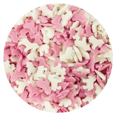 Cukroví jednorožci růžovo-bílí (50 g) - dortis