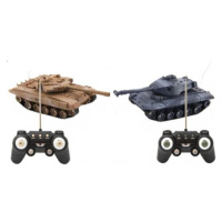 Tank RC 2ks 25cm tanková bitka + dobíjací pack 27MHZ a 40MHz so zvukom so svetlom