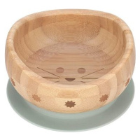 Lässig Bowl Bamboo Wood Little Chums cat