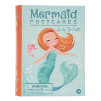 Mini pohlednice - Mořská panna (10ks)