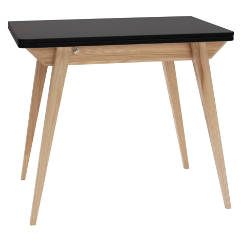Rozkladací jedálenský stôl s čiernou doskou 65x90 cm Envelope - Ragaba