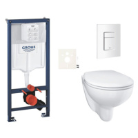 Závesný wc set do ľahkých stien / predstenová montáž Grohe Bau Ceramic SIKOGRSBAUSCSH0