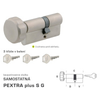 DK - PEXTRA plus S G - s gombíkom NIM - nikel matný D 35,5 + V 55 mm