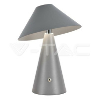 LED stolová lampa 1800mAH batéria 180*240 3v1 šedá VT-1051 (V-TAC)