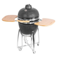 SLOVAKIA TREND GRIL BBQ KAMADO EGG 21, PRIEMER 46,7 CM, 130X73X122, GRIL VYSKA 91 CM, CIERNY, 22