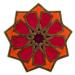 GRUND SHEREZAD Kruhová predložka O 140 cm, oranžová-ružová-fialová-zlatá