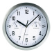 Nástenné hodiny Mebus s teplomerom a vlhkomerom, 25 cm