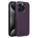 Leather Mag Cover Apple iPhone 15 Pro dark violet