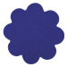 Kusový koberec Eton modrý květina - 120x120 kytka cm Vopi koberce