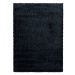 Kusový koberec Brilliant Shaggy 4200 Black Rozmery kobercov: 80x250