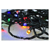 Solight LED vonkajšia vánočná reťaz, 50 LED, 50m + 3m, 8 funk., časovač, IP44, viacfarebný