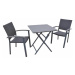 Asko a.s. CALVIN 449 - záhradný skládací stolík farba: šedá