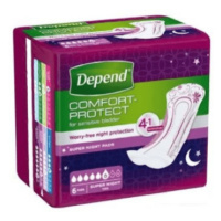 DEPEND Super night inkontinenčné vložky 6 ks