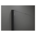 MEXEN/S - Kyoto Sprchová zástena WALK-IN zaoblená 160 x 200, transparent 8 mm, čierna 800-160-10