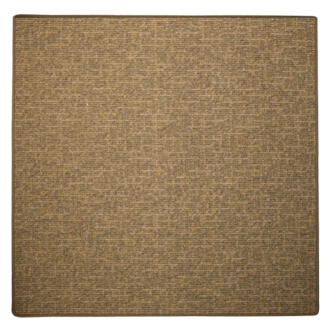 Kusový koberec Alassio zlatohnědý čtverec - 180x180 cm Vopi koberce