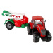 mamido Červený poľnohospodársky traktor s postrekovačom