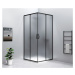 GELCO - SIGMA SIMPLY BLACK sprchové dvere posuvné pre rohový vstup 900 sklo BRICK GS2490B
