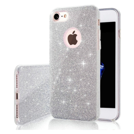 Glitter 3in1 TPU Samsung Galaxy S22 G901 strieborné