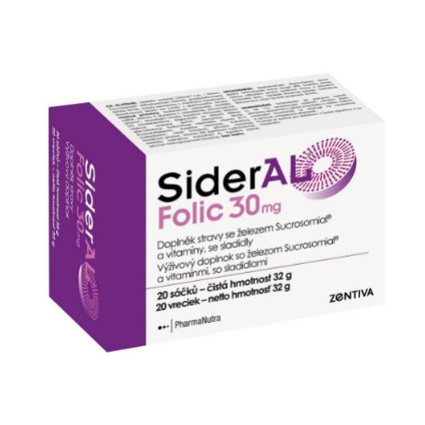 SiderAL Folic 30 mg, 20 ks