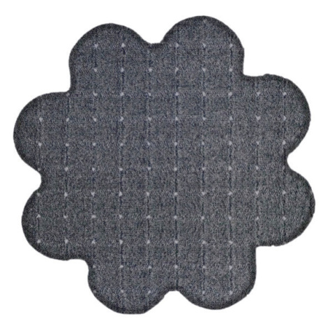 Kusový koberec Udinese šedý kytka - 160x160 kytka cm Vopi koberce