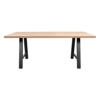 Sconto Jedálenský stôl AMAYA A dub/kov, šírka 220 cm, rovná hrana