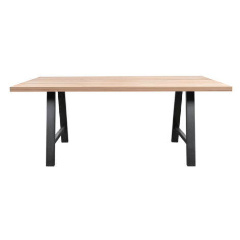 Sconto Jedálenský stôl AMAYA A dub/kov, šírka 220 cm, rovná hrana Houseland