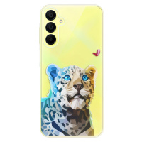 Odolné silikónové puzdro iSaprio - Leopard With Butterfly - Samsung Galaxy A15 / A15 5G