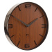 Dizajnové nástenné hodiny Future Time FT3010TT Flat walnut 30cm