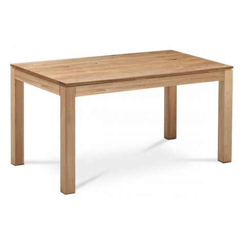 AUTRONIC DS-D160 OAK Jedálenský stôl 160x90x75 cm, masív dub, povrchová úprava olejom, nohy 8x8x