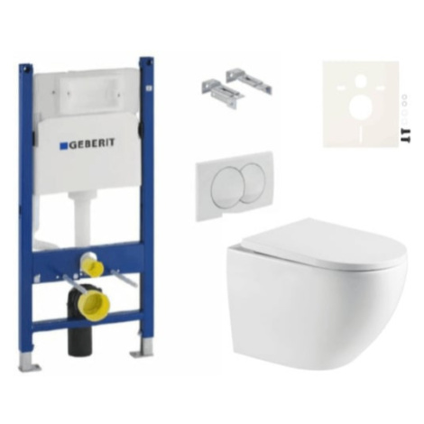 Závesný WC set Geberit do ľahkých stien / predstenová SAT SIKOGESTOR67D01