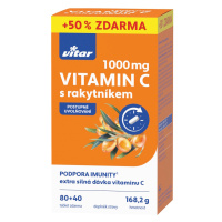 VITAR Premium Vitamín C 1000 mg s rakytníkom 120 tabliet