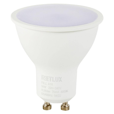 RLL 418 GU10 bulb 9W CW RETLUX