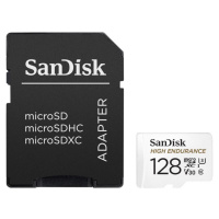 Pamäťová karta SanDisk High Endurance microSDXC 128 GB 100 MB/s/40 MB/s + adaptér