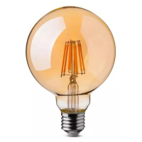 Žiarovka LED Filament E27 8W, 2200K, 700lm, stmievateľná, G125 VT-2018D (V-TAC)