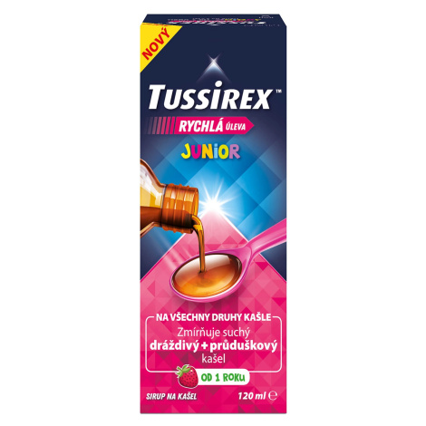 TUSSIREX Junior sirup  na kašeľ 120 ml